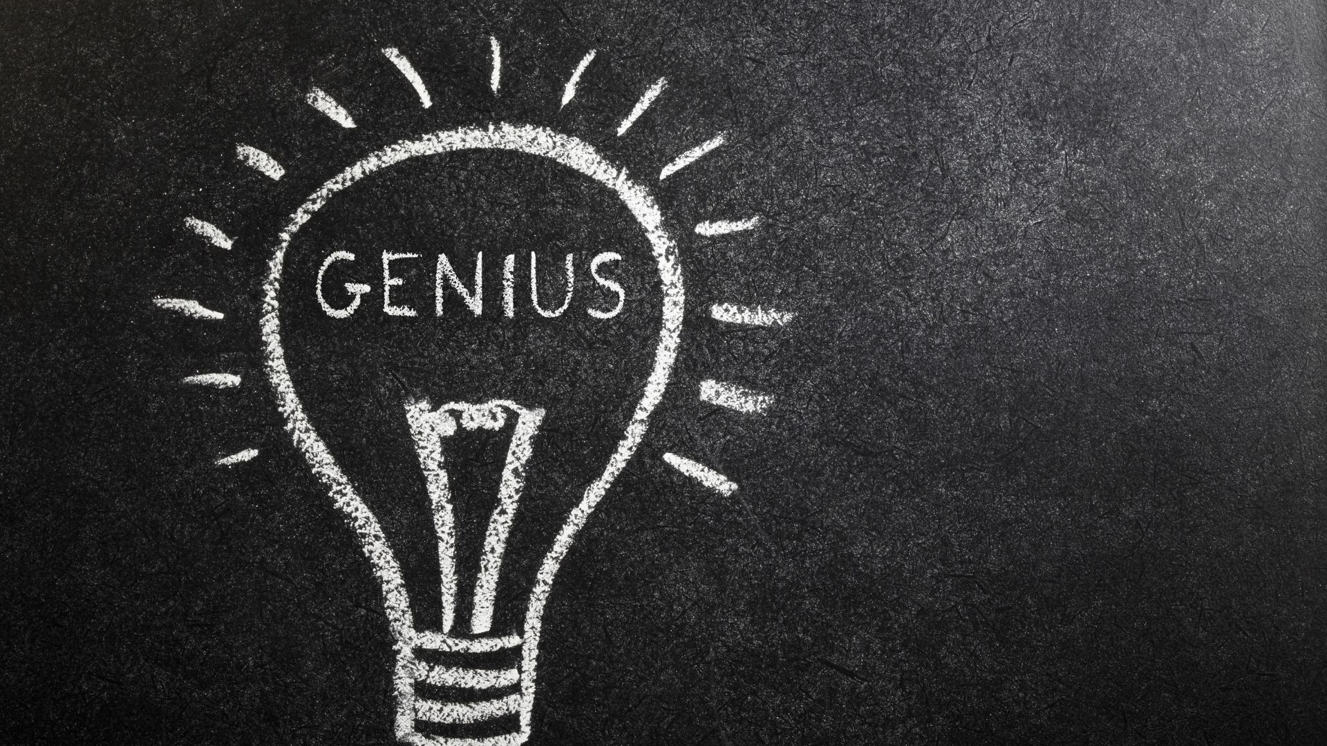 Be a genius A Picture Showing the Word "Genius"